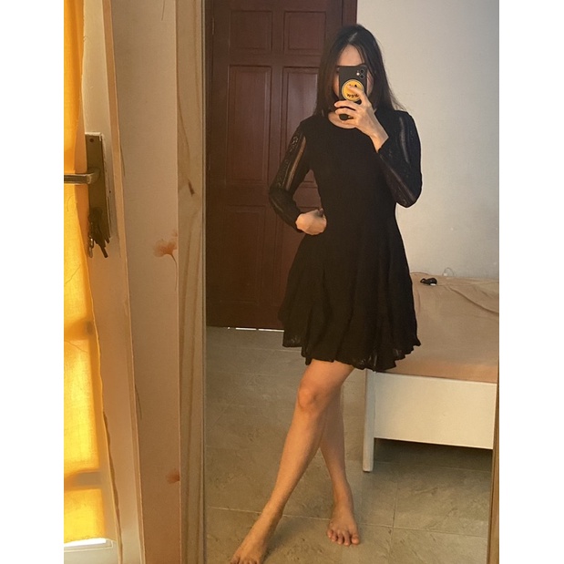 Thanh lý đầm h&m ren đen