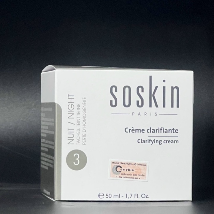 Kem dưỡng trắng Soskin Clarifying Cream cho da mặt không đều màu,da lão hóa 50ml