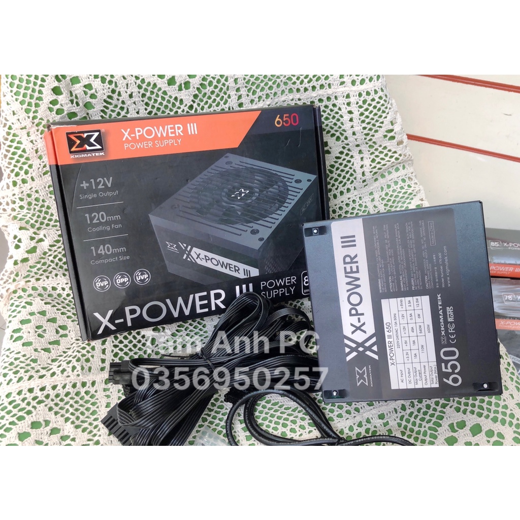 Nguồn máy tính Xigmatek X-POWER III 550 - 500W EN45983 - Sản phẩm lý tưởng cho hệ thống GAME-NET