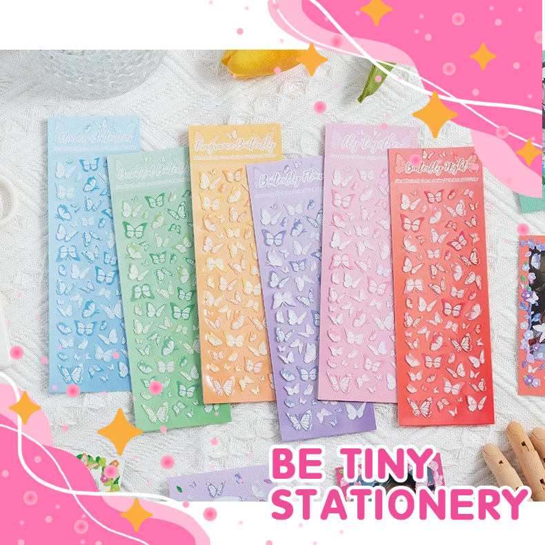 Sticker trang trí toploader cánh bướm đủ màu - Be tiny stationery