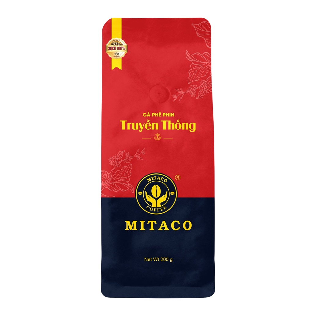 Cà phê phin nguyên chất Truyền Thống MITACO COFFEE Gói 200g thumbnail