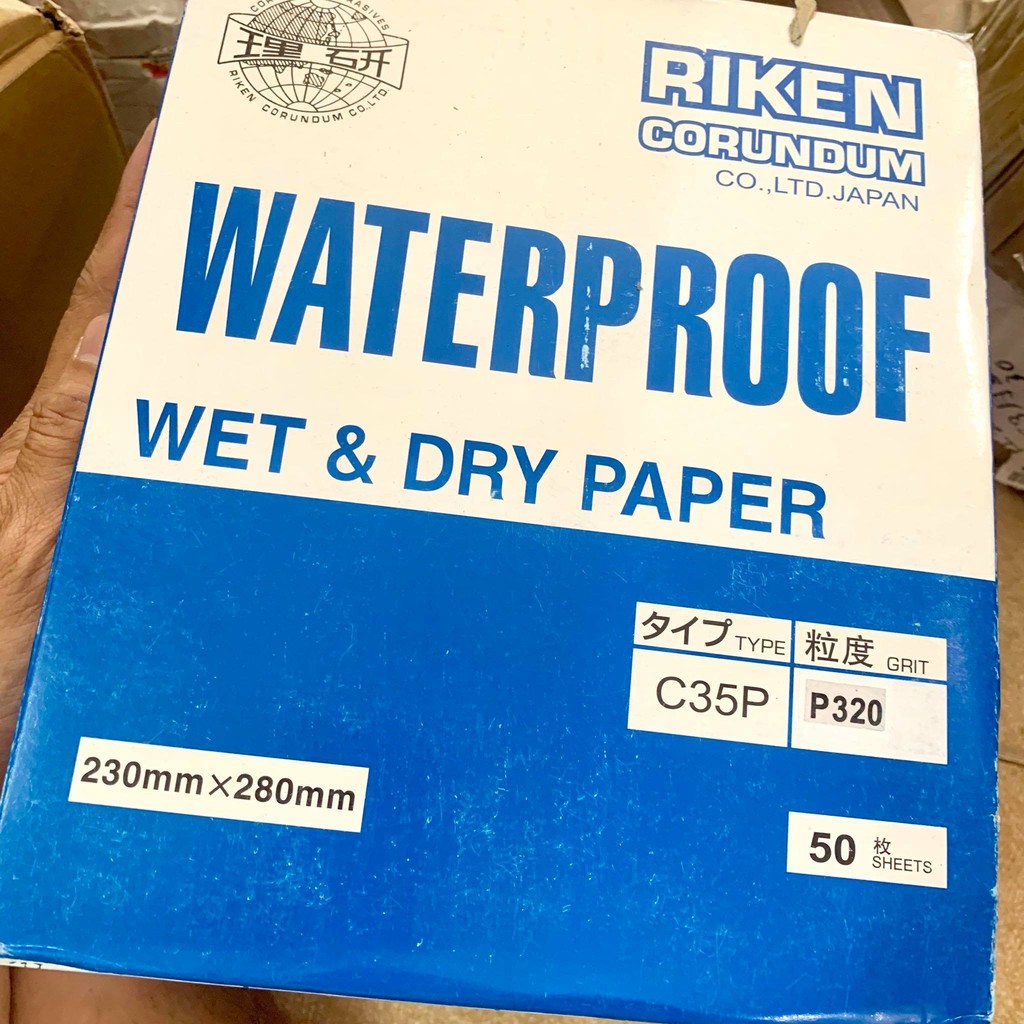 [Riken-Nhật] Combo 5 Tờ Giấy nhám p180-320-600-800-1000-1500-2000