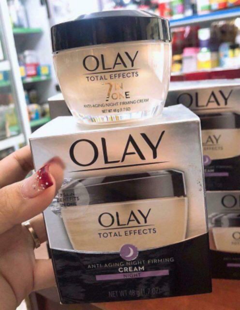 Kem dưỡng chống lão hóa Olay Total Effects Anti – Aging Night Firming Cream 48g