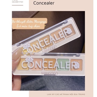 🔥Kem che khuyết điểm Mangogo- Concealer độ che phủ cao 5 màu tuỳ chọn chống nước che hầu hết khuyết điểm-KCKD5M00