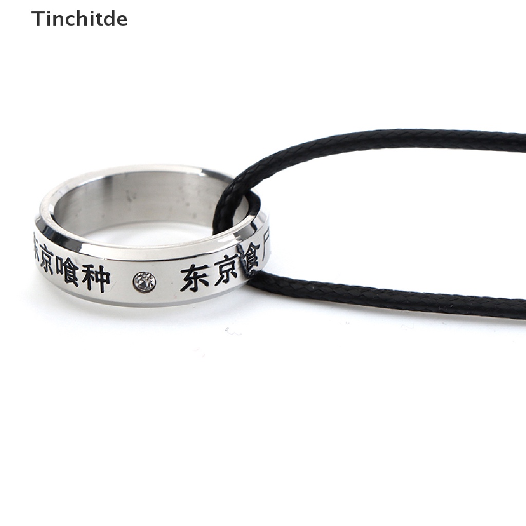 Vòng cổ Thép Titan Mặt Nhẫn Khắc Họa Tiết anime Tokyo Ghoul Ken