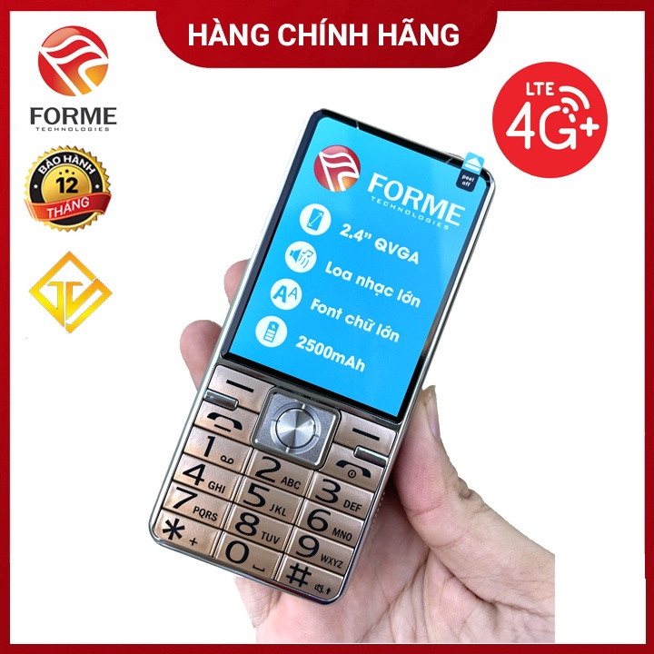 Điện thoại Forme D888 4G Viền thép , Pin khủng , Màn hình lớn - Hàng chính hãng