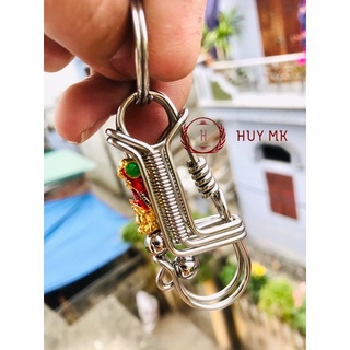 Móc khoá thủ công tỳ hưu đỏ