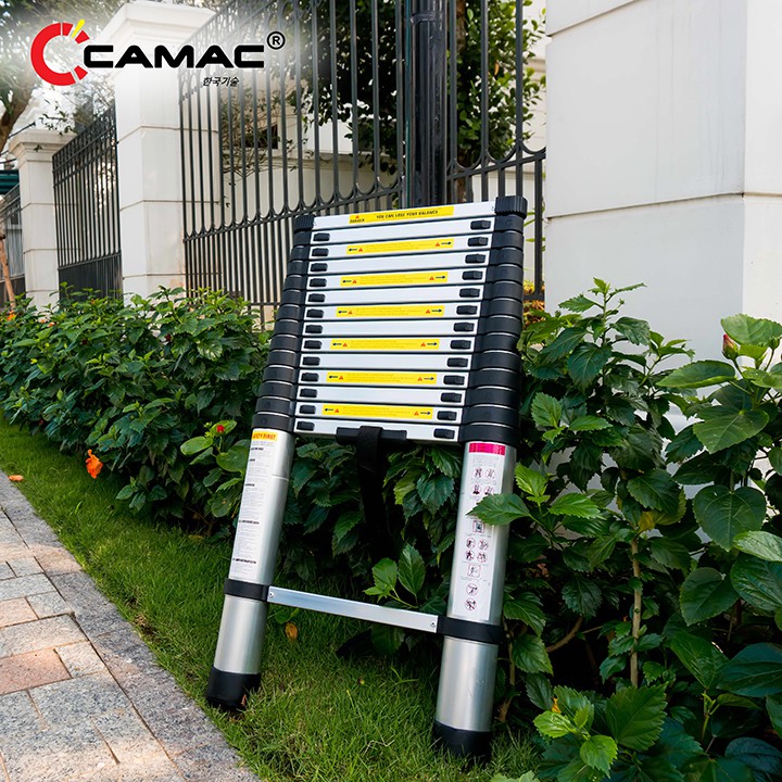 Thang nhôm rút đơn cao cấp 5.4m PRO CAMAC Hàn Quốc. Kiểm tra hàng trước khi nhận sản phẩm. Bảo hành 24 tháng tại hãng