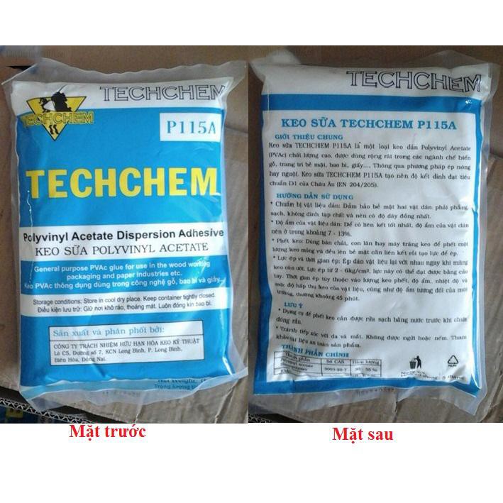 Keo sữa Techchem chuyên dụng trong làm mộc-Keo dán tổng hợp PVA-Giadung24h