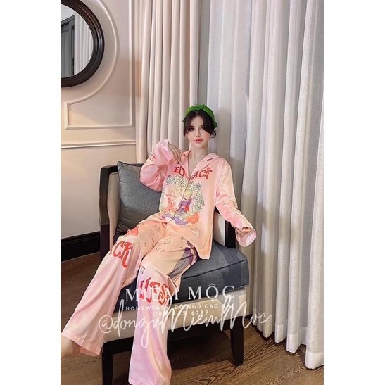 BỘ PYJAMA DÀI CAO CẤP TÀU ĐỎ MOTEL