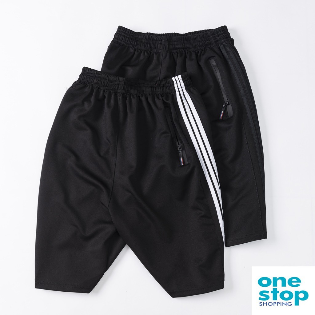 Quần short nam 03 viền thể thao nam, chất vải thun poly cao cấp, phom 40-80kg | BigBuy360 - bigbuy360.vn