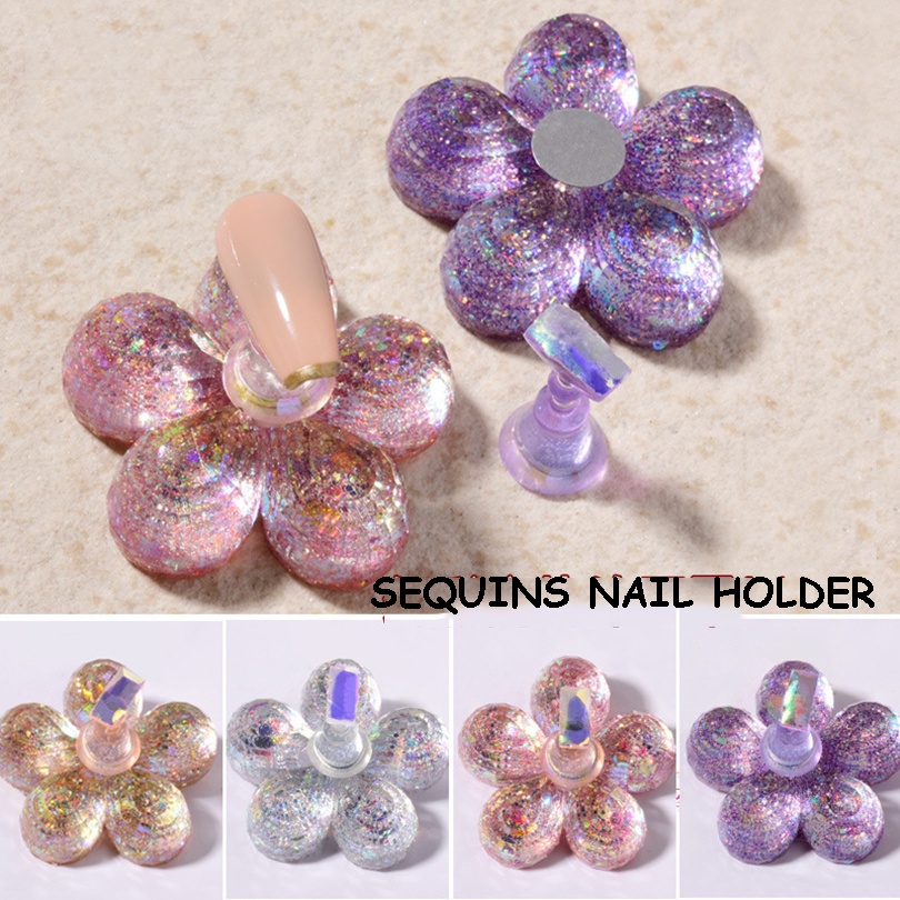 Đế nam châm gắn móng mẫu, đế gắn móng giả tập vẽ nail chuyên dụng