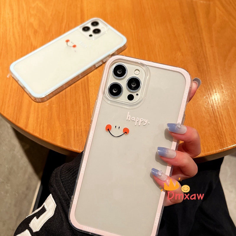 Ốp Điện Thoại Mềm Trong Suốt Hình Mặt Cười Cho iPhone 13 Pro Max 13 Mini 12 11 Pro Max X XR XS Max 8 7 6 6s Plus SE 2020
