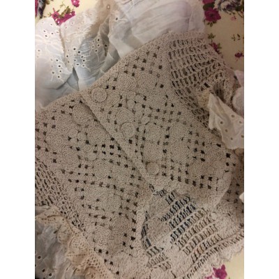 Áo nữ Phiên bản Hàn Quốc của crochet ren thêu hoa sen hàng rào V-cổ áo len rỗng áo nữ