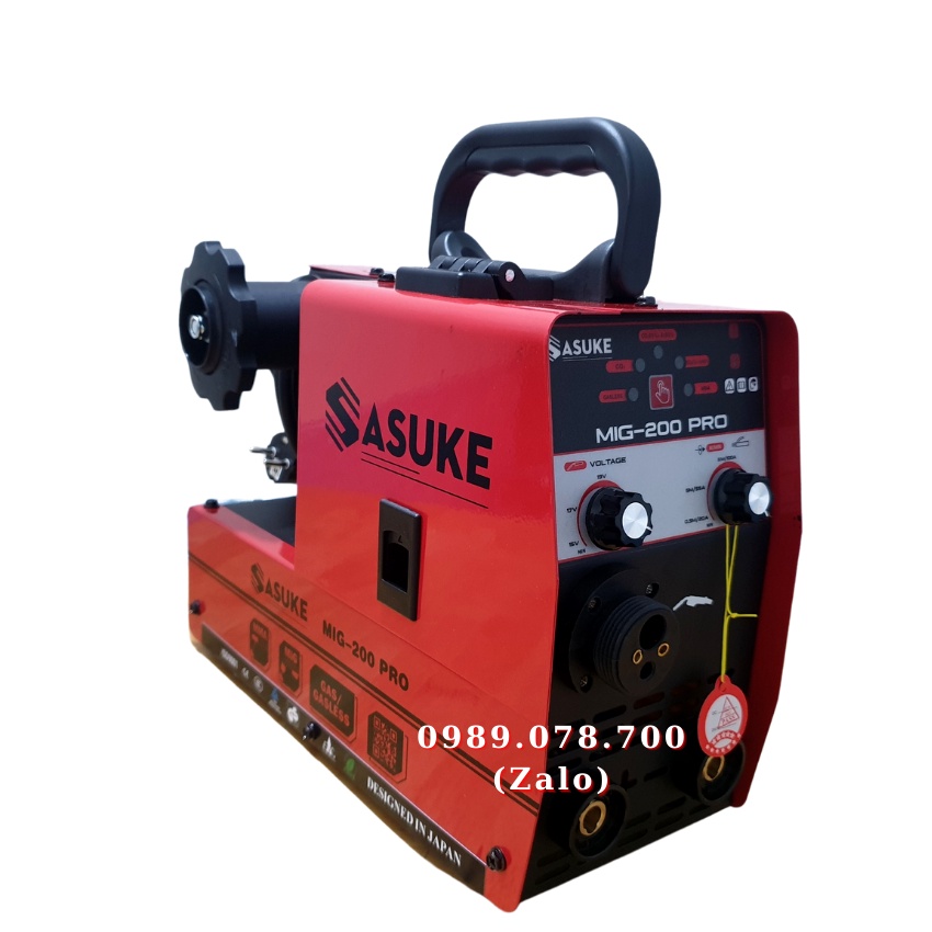 Máy Hàn Mig không dùng khí Sasuke 200Pro dây mig rời 3m tiện lợi sử dụng cuộn dây 5kg và 1kg chuyên dùng gia đình và thợ