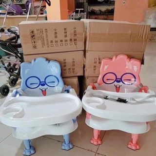 Ghế Ăn Dặm BLW Gấp Gọn ,Điều chỉnh độ cao ,Có dây đai an toàn.