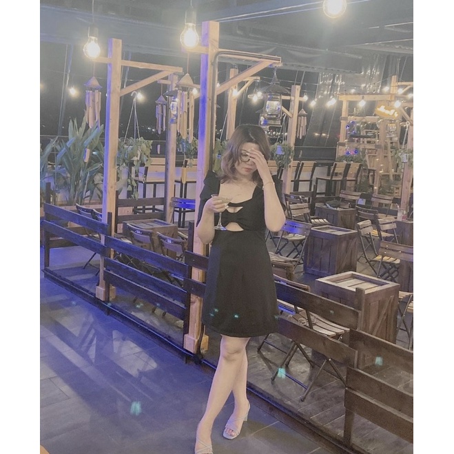 Đ40-Đầm body nơ ngực