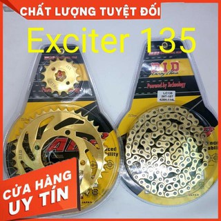 Sên nhông dĩa vàng Exciter 135 DID