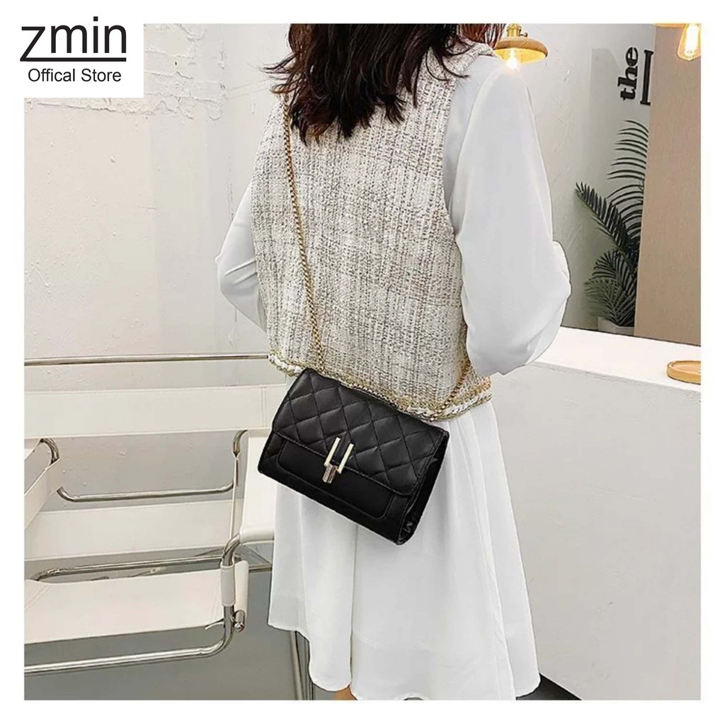 Túi xách nữ đeo chéo Zmin, khóa chữ y chất liệu da cao cấp-T025 | BigBuy360 - bigbuy360.vn