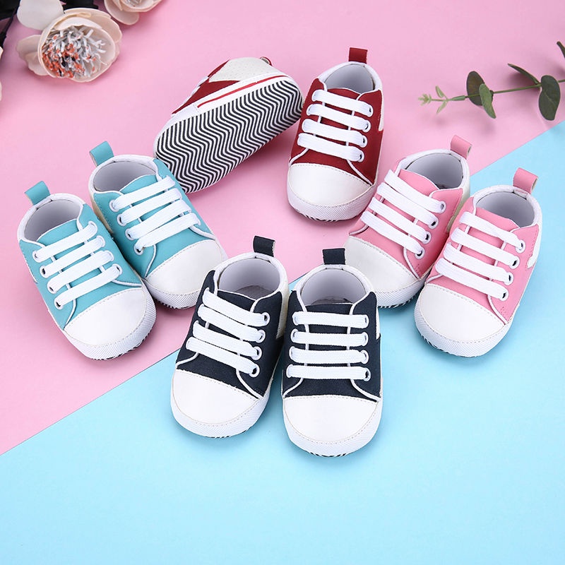 ♛Giày Đế Mềm Chống Trượt Thời Trang Xuân Thu Cho Bé Gái Sơ Sinh Từ 0-1-12 Tháng Tuổi