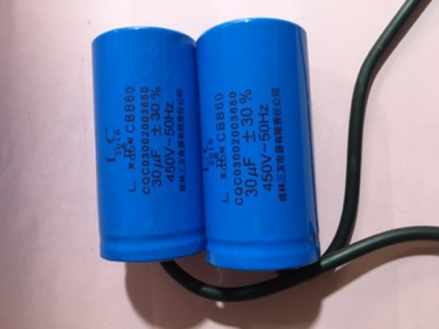 Tụ khởi động mô tơ 450vac - 20uf, 30uf, 40uf, 100uf, 150uf, 200uf, 300uf, 400uf