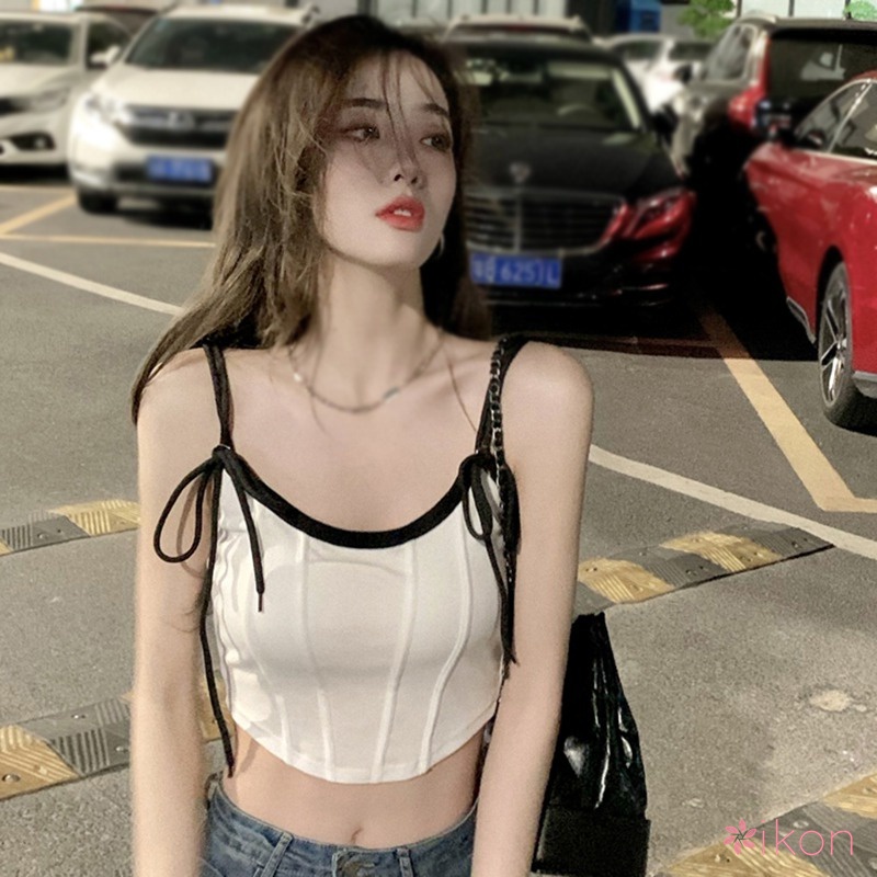 Áo Tank Top Sát Nách Có Mút Đệm Ngực Màu Sắc Ngọt Ngào Quyến Rũ Cho Nữ