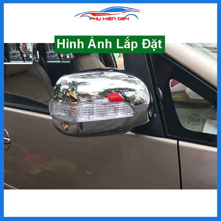 Ốp gương Innova 2006-2007-2008-2009-2010-2011-2012-2013-2014-2015-2016 tích hợp led xi nhan mạ crom trang trí làm đẹp xe