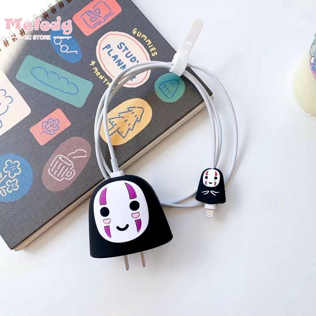 Vỏ bảo vệ đầu dây cáp sạc nhanh 20W bằng TPU hình động vật hoạt hình dễ thương