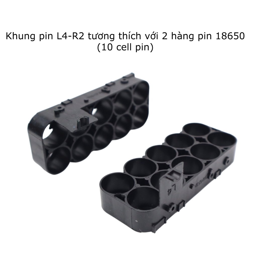 Vỏ pin 5s 2p đóng pin 10 cell 18650 loại xịn có đèn báo pin dùng cho máy khoan, máy bắt vít pin Boss HItachi