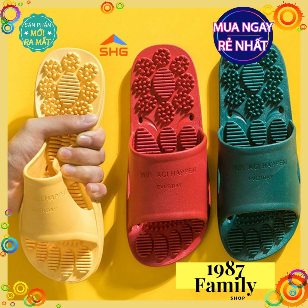 Dép Đi Trong Nhà -Dép Cao Su Everyday Đế có Gai Tác Dụng Mát Xa Gan Bàn Chân👍Có Size Cho Cả Nam Nữ👍 PKG089