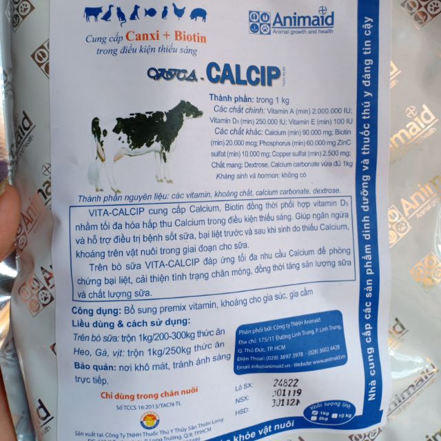 Thuốc thú y- canxi biotin 1 kg