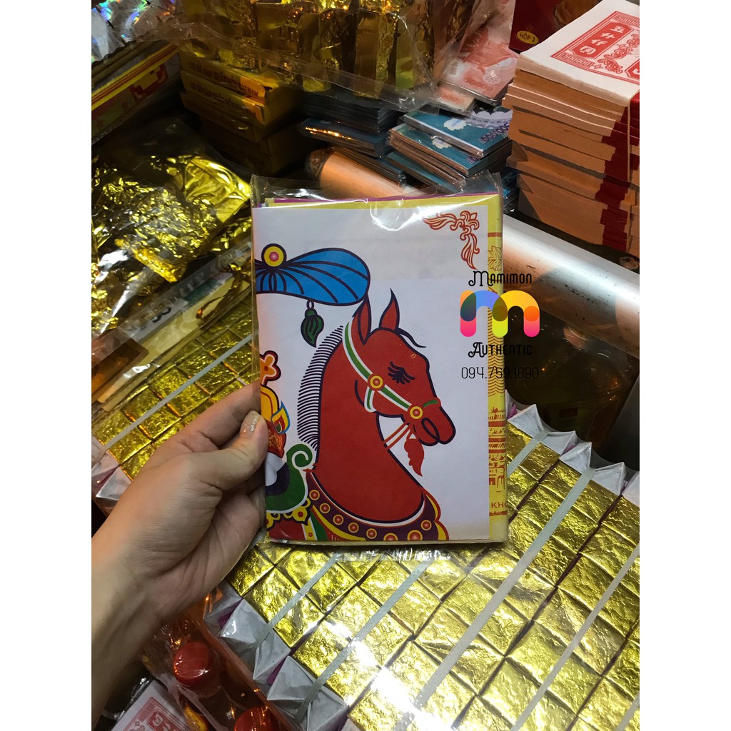 Tiền Lễ Tào Quan Hình Ngựa, Tiền Quan Lễ Chùa, Tại Gia - Vàng Mã Kim Thu