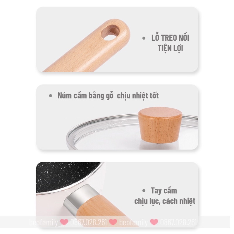 Bộ Nồi Chảo Fashion Cho Bé Ăn Dặm, Nồi Chảo Ăn Dặm Fashion 16cm Kèm Xửng Hấp Cho Bé