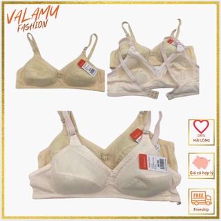  Áo ngực Nữ mỏng không gọng không mút A688 vải cotto chất đẹp quả to CUP B dây nhỏ big size cho bà già bà bầu béo mập 