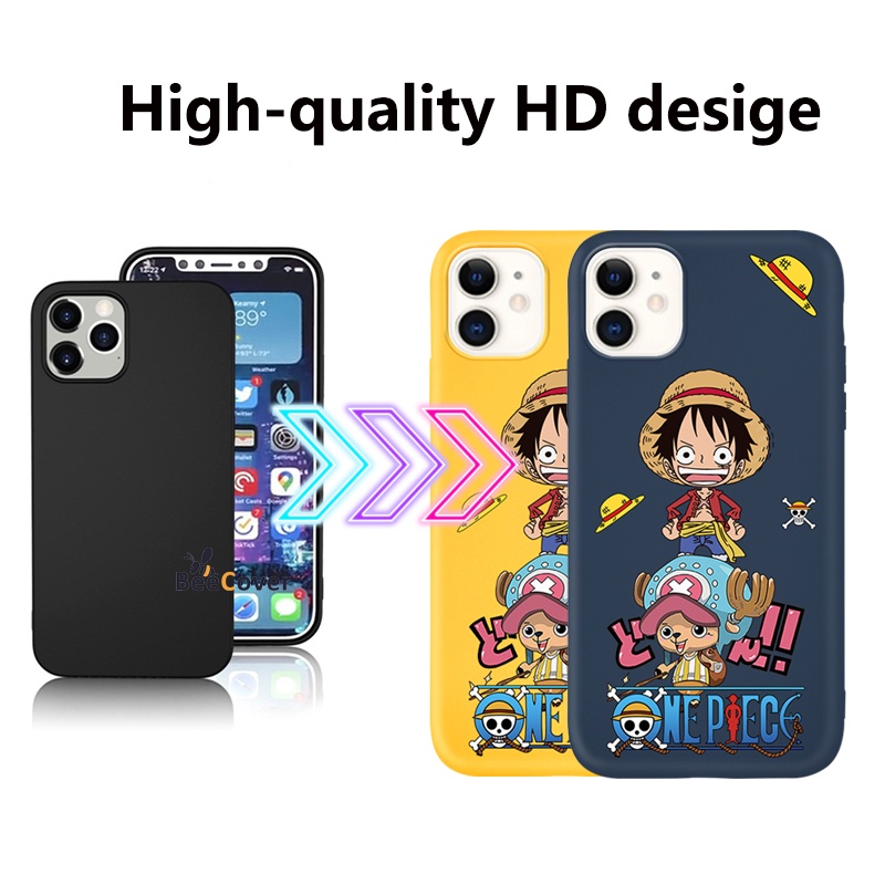 Ốp điện thoại họa tiết hoạt hình One Piece cho IPhone 13 13Pro 13Promax 12 12Pro 12Pr