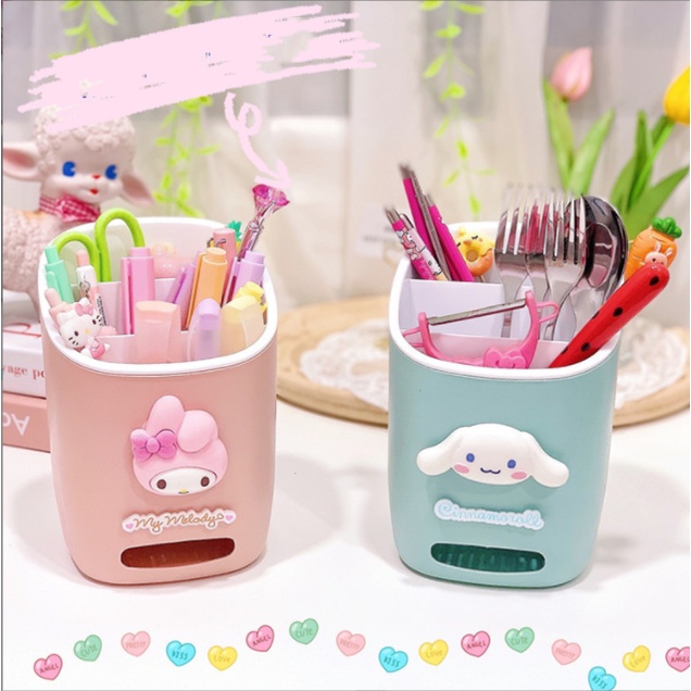 Ống cắm bút để bàn hình Hello Kitty 365