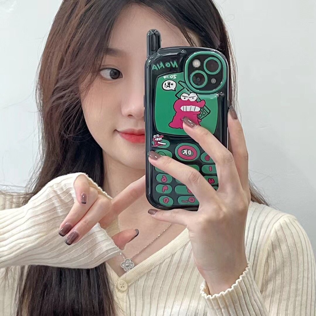Dễ Thương Ốp Điện Thoại Hình Gấu / Cậu Bé Bút Chì Kiểu retro Cho iphone 14 13 12 11 pro max
