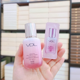 Kem lót trang điểm nâng tone VDL Lumilayer Rosy 1ML dưỡng trắng , chống nắng SPF 50+ PA+++