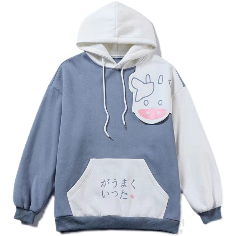 Áo hoodie dài tay dáng rộng phong cách Hàn Quốc thời trang xuân thu 2021 cho nam