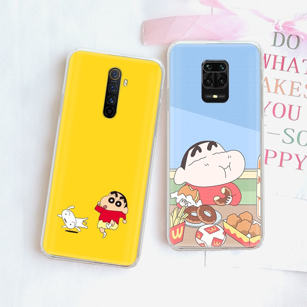 SHINCHAN Ốp Lưng Trong Suốt Hình Shin Bút Chì Dễ Thương Cho Iphone 8 7 6 6s 5 5s Se 5c 4s 4