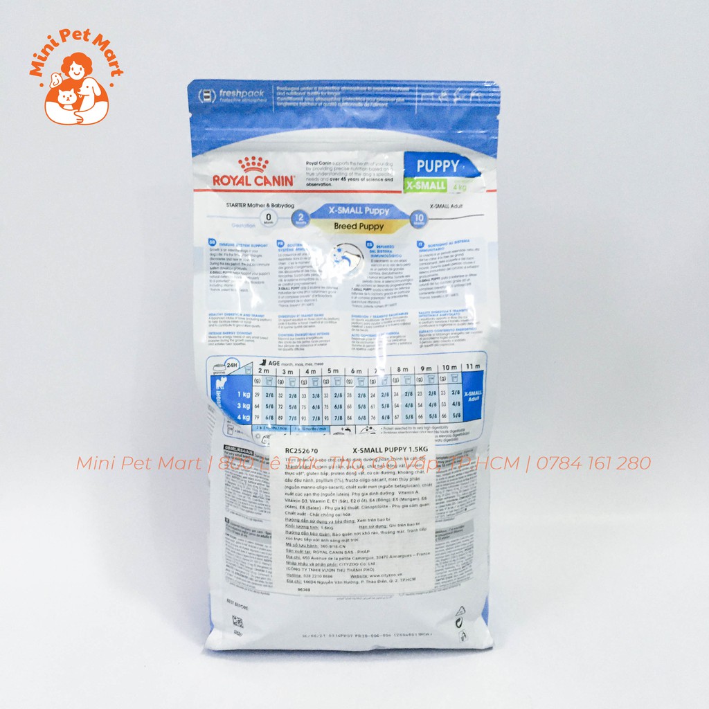 [1,5kg] Thức ăn hạt cho chó con giống siêu nhỏ ROYAL CANIN