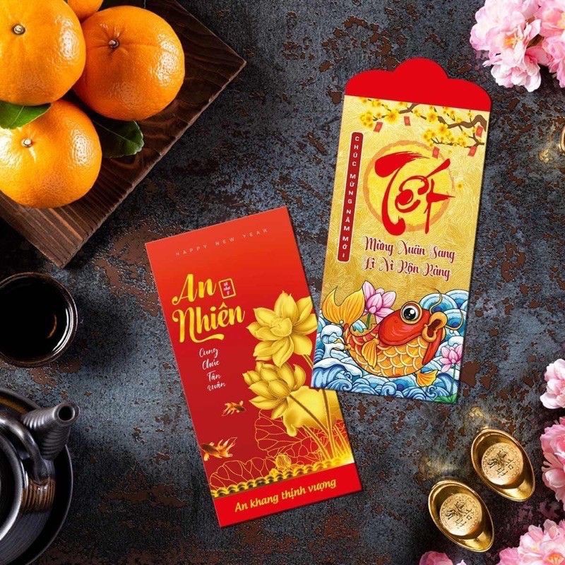 Combo 10 bao lì xì nhiều mẫu( nhận ngẫu nhiên)
