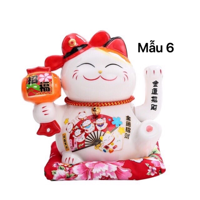 Mèo thần tài may mắn Neko maneki 16cm