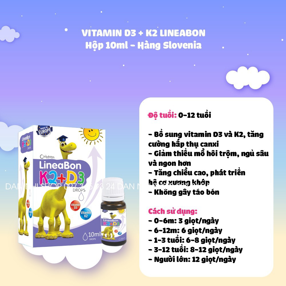 [Kèm Quà Tặng] LineaBon K2+D3 - Bổ sung vitamin K2, D3. Tăng cường hấp thu canxi tối đa