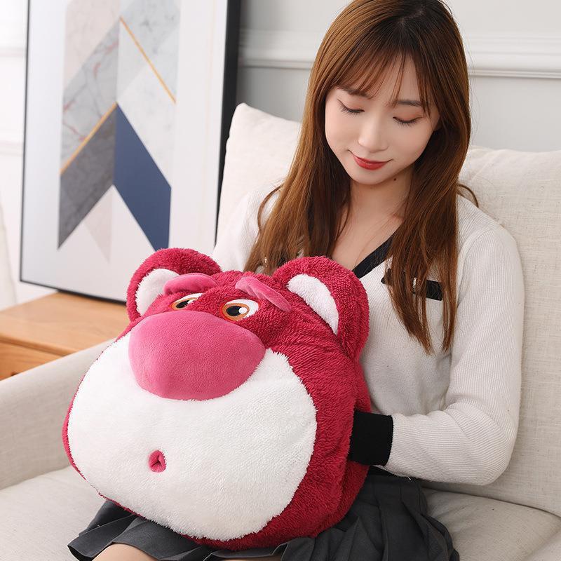 Set Gối Mền Văn Phòng, Du Lịch Hình Gấu Dâu LOTSO siêu dễ thương
