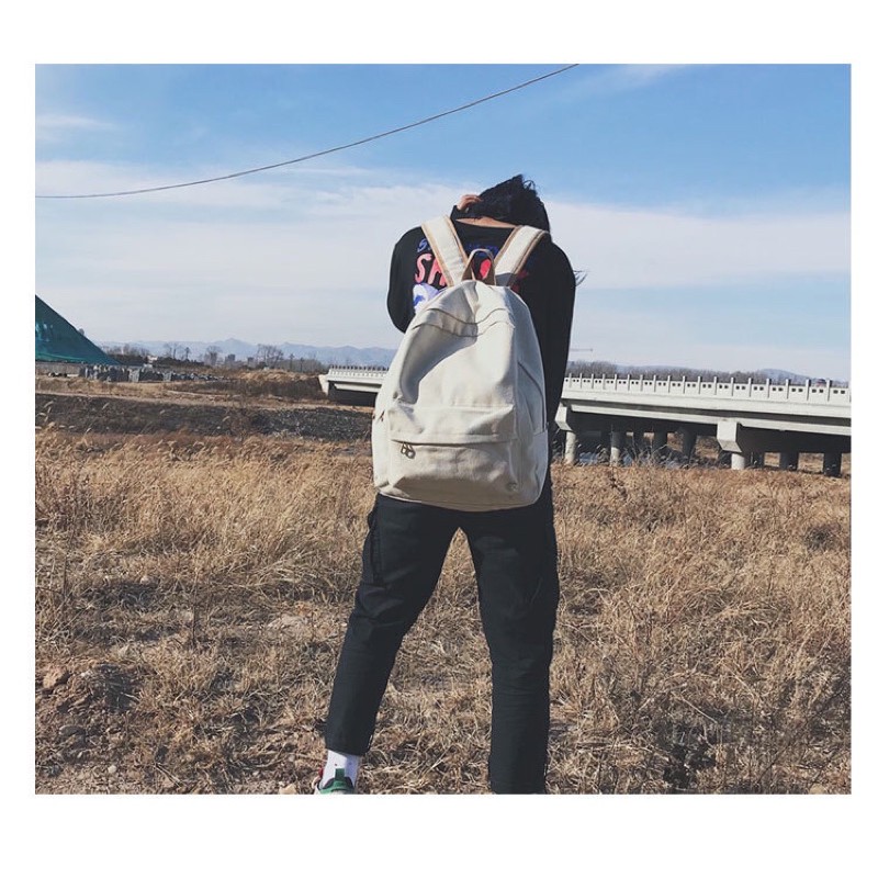 Balo đi học vải bố siêu dày mẫu mới