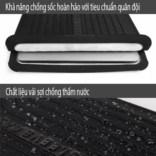 [Mã 159ELSALE hoàn 7% đơn 300K] Bao Chống Sốc Macbook Viền Cao Su GearMax 11/12/13/15" (Đạt Tiêu Chuẩn Quân Đội)