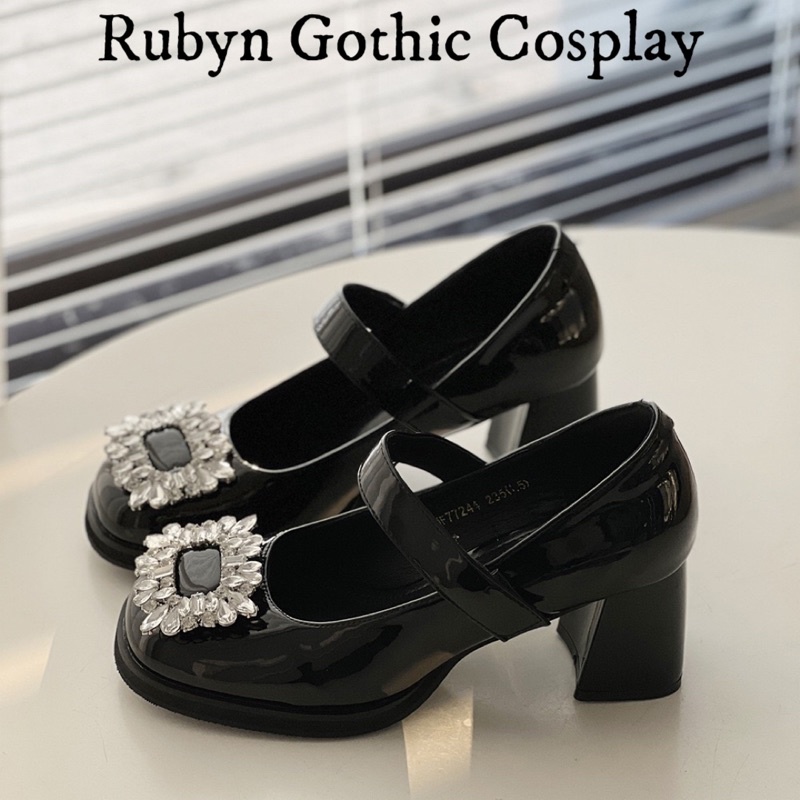 [Sẵn]  Giày Lolita Tiểu Thư Đính Đá Sang Trọng ( Size 34 - 39 ). 22G1