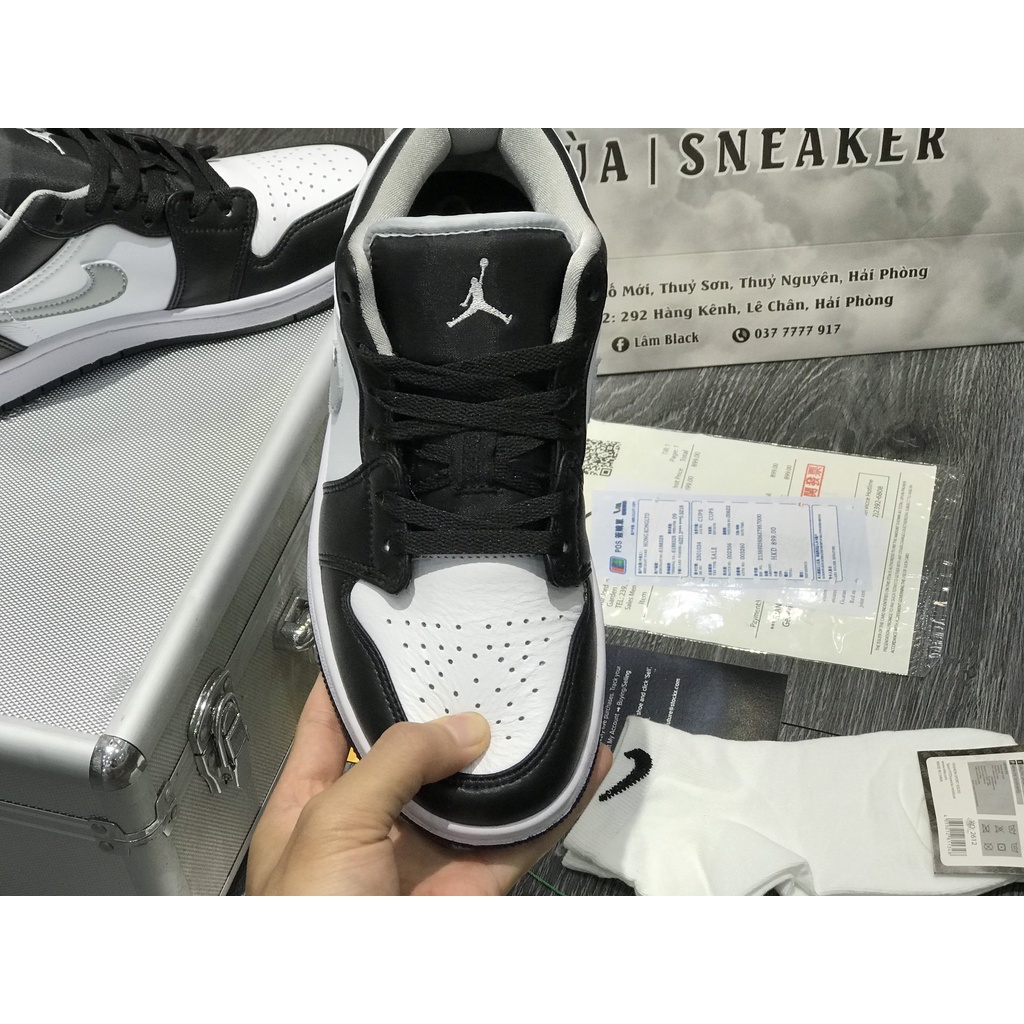 Siêu Phẩm Giày Thể Thao Sneaker JD Smoke Grey v3 Đen Trắng Logo Xám Siêu Hot Cao Cấp Ảnh Thật + freeship + Tặng Tất