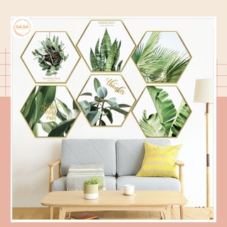Decal dán tường Khung tranh cây cảnh A39 - Decal dán tường Hàn Quốc